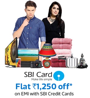 India Desire : Flipkart SBI Cards EMI Offer: Flat Rs. 1250 Off On EMI Transactions Using SBI Credit Cards